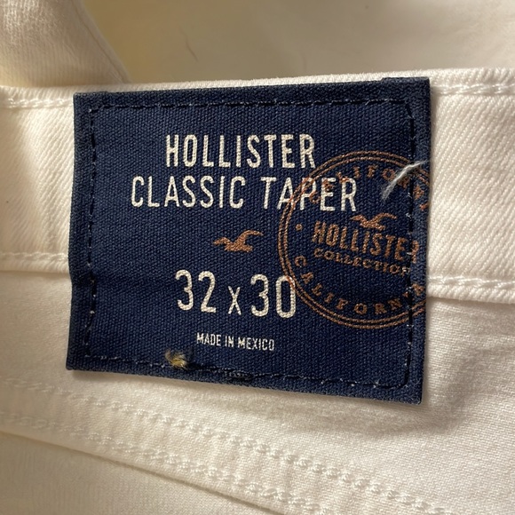 White Ripped Hollister Jeans NWT Size 32 x 30 - Picture 8 of 9